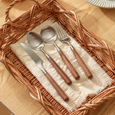 Korean Style Walnut Handle Cutlery Set | Yedwo