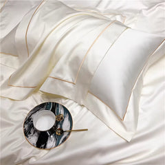 LB 140S Luxury Solid Color Pima Cotton Sateen Bedding Set | Yedwo