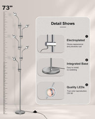 LUXORA Multi-Head Halo Projection Floor Lamp | Yedwo Design