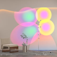 LUXORA Multi-Head Halo Projection Floor Lamp | Yedwo Design