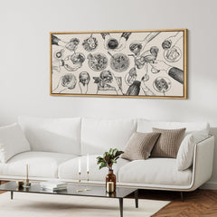 Large Framed Dining Table Cheers Wall Art | Yedwo Design