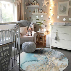 Living Room Marble Area Rug | Yedwo Home