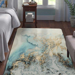 Living Room Marble Area Rug | Yedwo Home