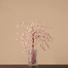 Luxury Crystal Swan Sculpture Set with Energy Stone Tree | Yedwo