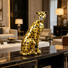 Luxury Pink Leopard Sculpture | Yedwo Design