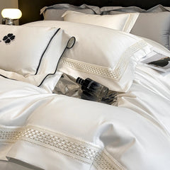 Luxury 100S Long-Staple Cotton Embroidered Bedding Set | Yedwo Design