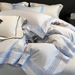 Luxury 100S Long-Staple Cotton Embroidered Bedding Set | Yedwo Design