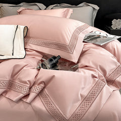 Luxury 100S Long-Staple Cotton Embroidered Bedding Set | Yedwo Design