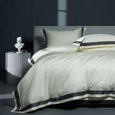 Luxury 1400TC Egyptian Cotton Embroidered Decorative Trim Bedding Set | Yedwo