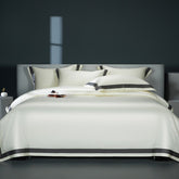 Luxury 1400TC Egyptian Cotton Embroidered Decorative Trim Bedding Set | Yedwo