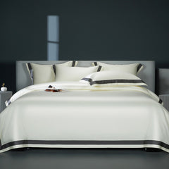 Luxury 1400TC Egyptian Cotton Embroidered Decorative Trim Bedding Set | Yedwo