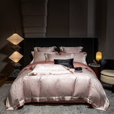 Luxury 140s Long-Staple Cotton Jacquard Sateen Bedding Set | Yedwo