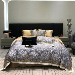 Luxury American Vintage 120S Tencel Cotton Bedding Set | Yedwo