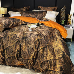 Luxury Black Satin Royal Palace Bedding Set | Dreamscape