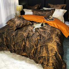 Luxury Black Satin Royal Palace Bedding Set | Dreamscape