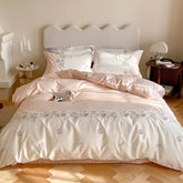 Luxury Embroidered Rose Egyptian Cotton Bedding Set | Yedwo Home
