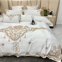 Luxury European Egyptian Cotton Embroidered Bedding Set | Yedwo Home