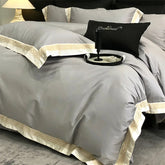 Luxury Gold Embroidery Edge 600TC Egyptian Cotton Duvet Cover Set | Yedwo