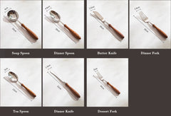 Luxury Huanghua Pear Wood Flatware Set | Yedwo Design