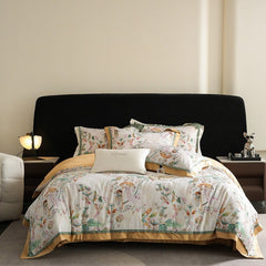 Luxury Iridescent Floral Long-Staple Cotton Bedding Set | Yedwo