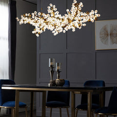 Luxury Long Grape String Glass Chandelier | Yedwo Design