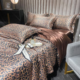 Luxury Natural Eucalyptus Fiber Lyocell Leopard Bedding Set | Yedwo
