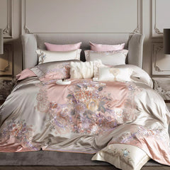 Luxury Palace-Inspired 140S Embroidered Bedding Set | Yedwo