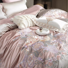 Luxury Palace-Inspired 140S Embroidered Bedding Set | Yedwo