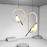 Luxury Pendant Light with Golden Bird | Yedwo Design