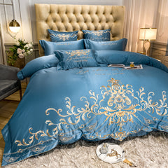 Luxury Silky Embroidered Egyptian Cotton Bedding Set | Yedwo Home