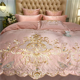 Luxury Silky Embroidered Egyptian Cotton Bedding Set | Yedwo Home