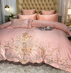 Luxury Silky Embroidered Egyptian Cotton Bedding Set | Yedwo Home