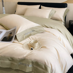 Luxury Silky Embroidery Egyptian Cotton Bedding Set | Yedwo
