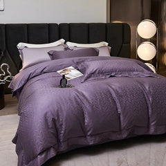 Luxury Soft Egyptian Cotton Jacquard Duvet Cover Set | Yedwo Home