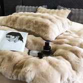 Luxury Soft Faux Rabbit Fur Duvet Cover Set | Yedwo Home