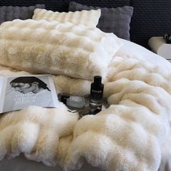 Luxury Soft Faux Rabbit Fur Duvet Cover Set | Yedwo Home