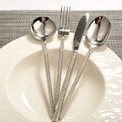 Luxury Waterdrop Crystal Stainless Steel Cutlery Set | Yedwo Design