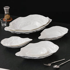 Marina Oyster-Shaped Ceramic Plate | Yedwo Design