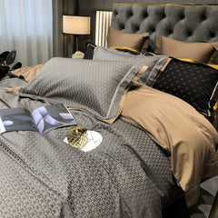 Martin 120S Luxury Long-Staple Cotton Sateen 4-Piece Bedding Set