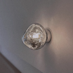 Mid-Century Bauhaus Glass Lava Droplet Wall Lamp | Yedwo