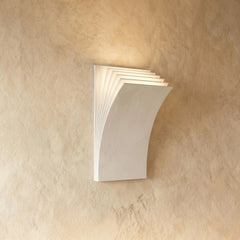 Minimalist Book Sculptural Aluminum Wall Sconce | Yedwo