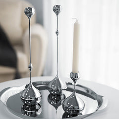 Minimalist Hand-Polished Teardrop Candle Holder Set | Yedwo Design