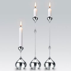 Minimalist Hand-Polished Teardrop Candle Holder Set | Yedwo Design