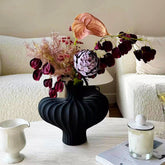 Minimalist Design Sculptural Ceramic Shoulder Vase | Yedwo