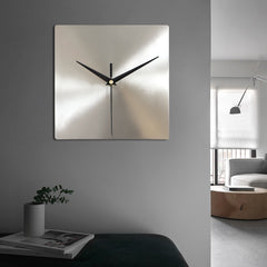 Minimalist Square Metal Wall Clock | Yedwo Design