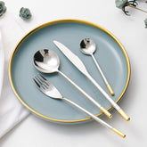 Mirror-Finished Gold Flatware Set | Yedwo