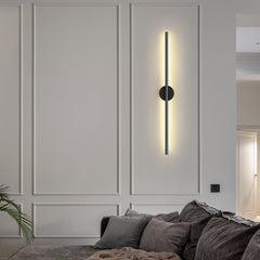 Modern Black LED Linear Wall Light | Yedwo