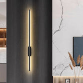 Modern Black LED Long Strip Wall Light | Yedwo