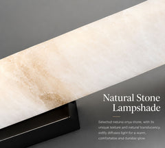 Modern Luxury Natural Alabaster Stone Wall Sconce | Yedwo