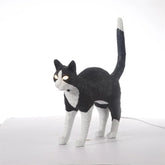 Modern Artistic Hand-Painted Resin Cat Table Lamp | Yedwo Design